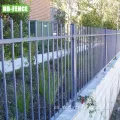 Valla de aluminio tubular de patio con recubrimiento en polvo para jardín